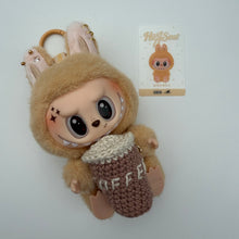 Load image into Gallery viewer, ‘CROCHET COFFEE’ BABA BOOM BESPOKE LABUBU

