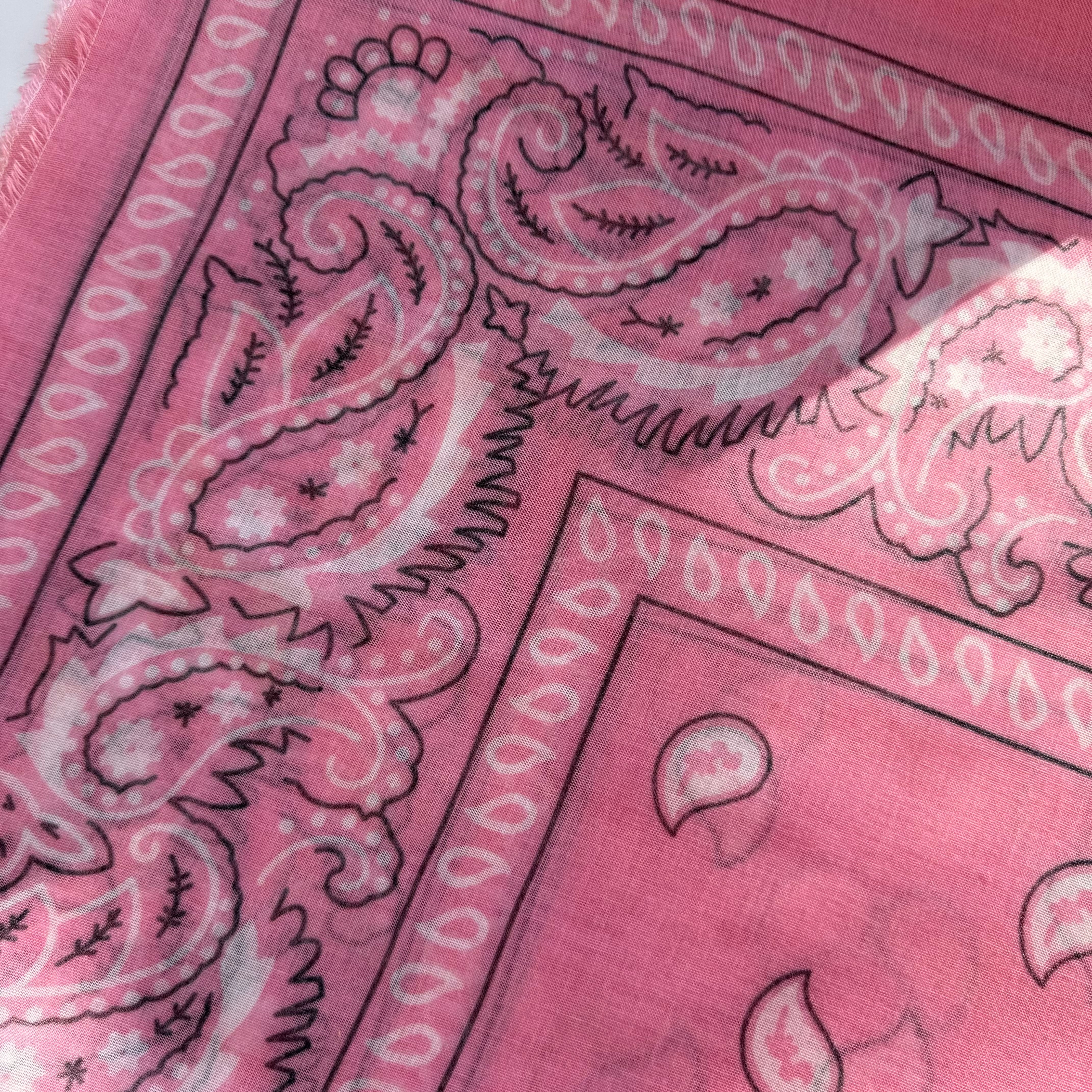 ‘CANDY FLOSS’ PINK THE MULTIWAY SQUARE BANDANA SCARF