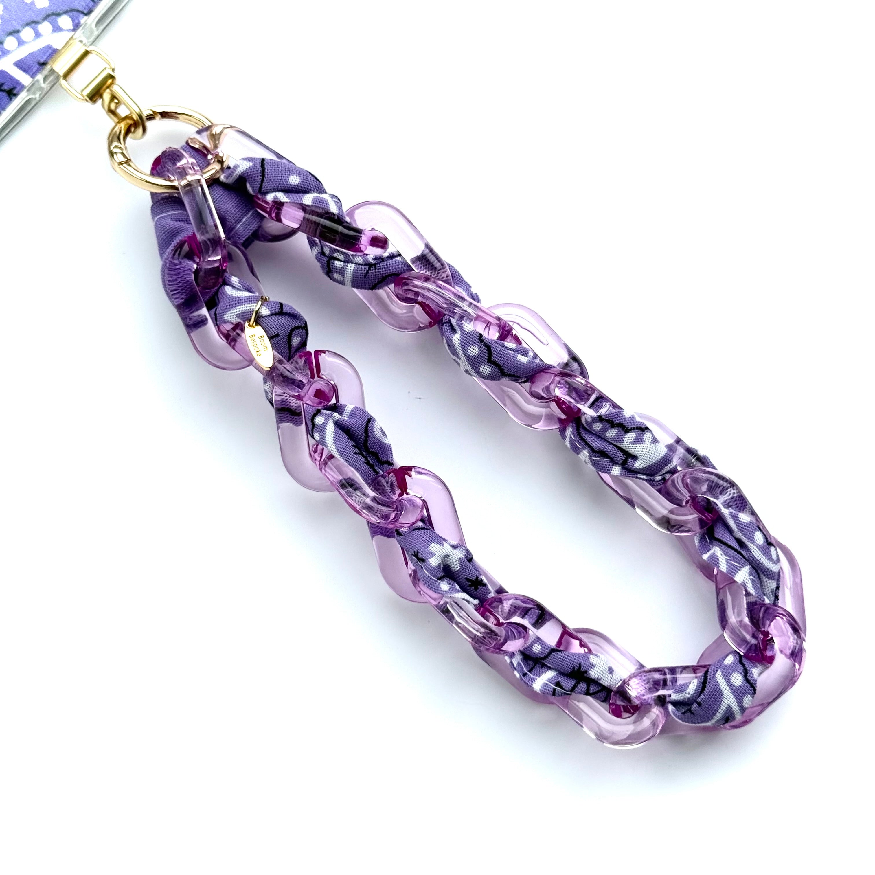 LILAC BANDANA JELLY PHONE CHAIN