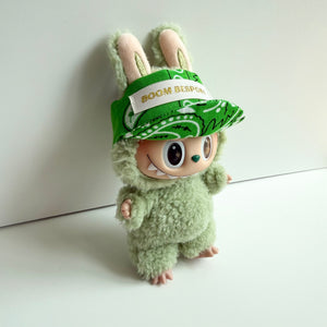 GREEN BANDANA LABUBU BOOM HAT