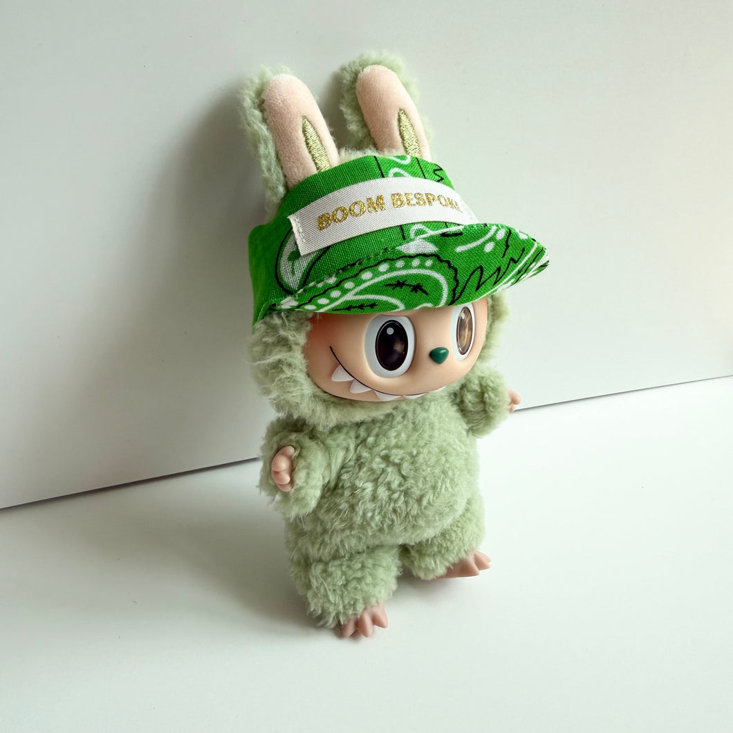 GREEN BANDANA LABUBU BOOM HAT