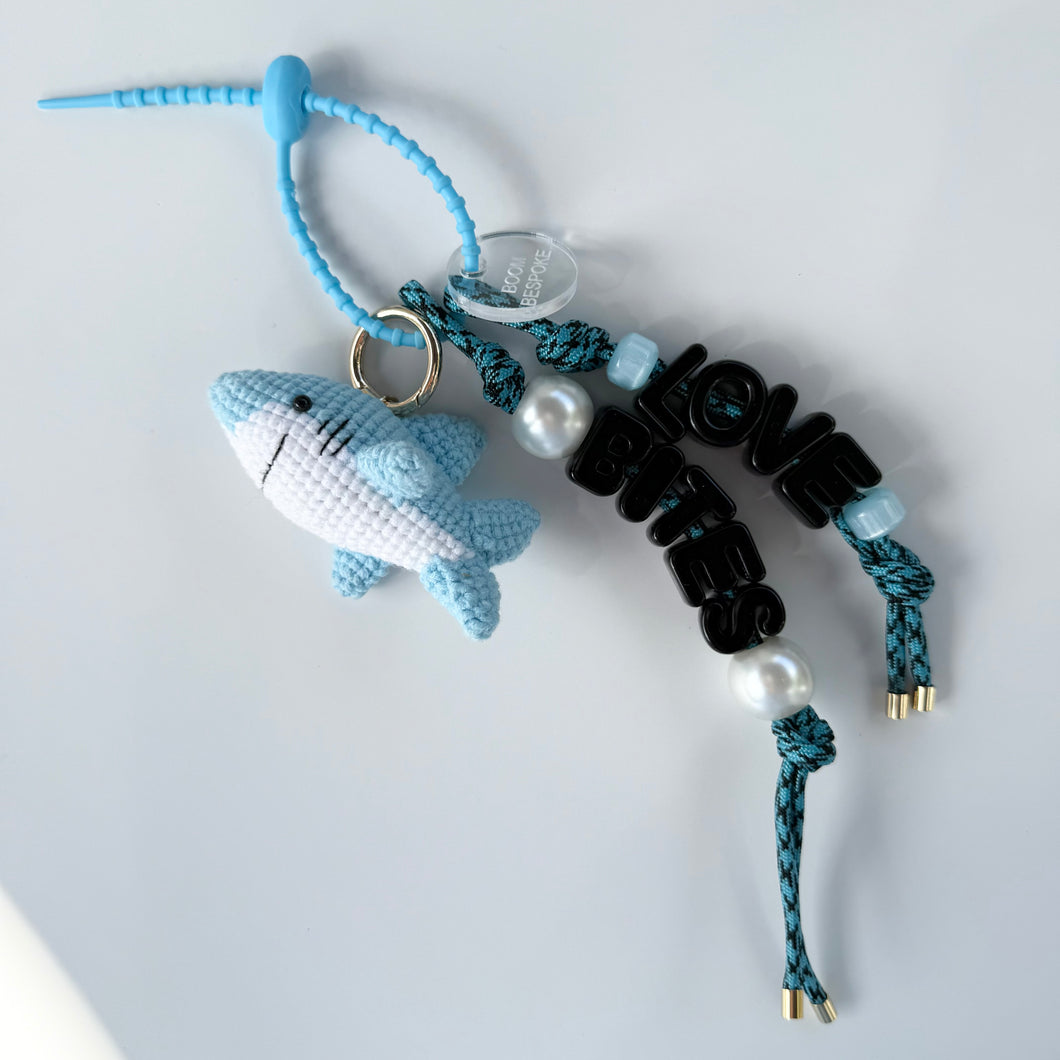 ‘LOVE BITES’ SHARK BOOM BESPOKE BAG CHARM