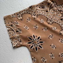 Load image into Gallery viewer, ‘ICED LATTE’ TAN BANDANA SILK SHIRT CO-ORD
