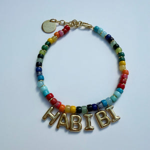 ´HABIBI’ RAINBOW STONE BEADED NECKLACE BY BOOM BESPOKE