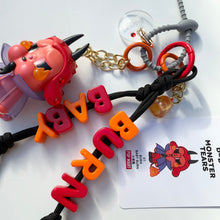 Load image into Gallery viewer, ´BURN BABY BURN’ SWAROVSKI CRYSTAL CRYBABY MONSTER TEARS BOOM BESPOKE CRYBABY
