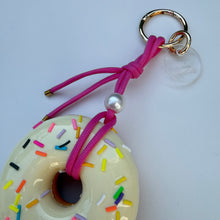 Load image into Gallery viewer, ‘CREAM SPRINKLES’ LARGE SONUT BAG CHARM / KEYRING BY BOOMBESPOKE
