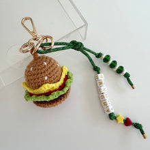 Load image into Gallery viewer, THE BURGER BOOM BESPOKE BAG CHARM/KEYRING
