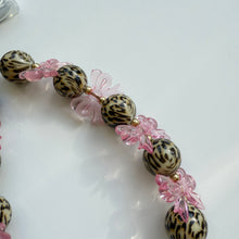 Load image into Gallery viewer, ‘WILDLY SWEET’ LEOPARD BOW BOOM BESPOKE PHONE BEADS
