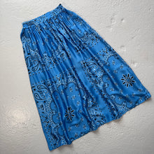 Load image into Gallery viewer, ‘AZURE’ BLUE BANDANA SILK SKIRT CO-ORD
