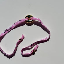 Load image into Gallery viewer, ‘GRAPEFRUIT’ PINK BANDANA WRAP BRACELET BY BOOM BESPOKE
