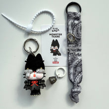 Load image into Gallery viewer, ‘SPOOKY KITTY’ SWAROVSKI CRYSTAL CRYBABY MONSTER TEARS BOOM BESPOKE CRYBABY
