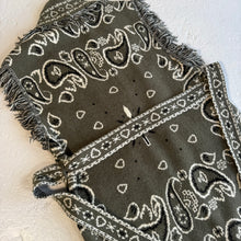 Load image into Gallery viewer, ‘OLIVE’ BANDANA KNIT BELTED LONGLINE SLEEVELESS CARDIGAN
