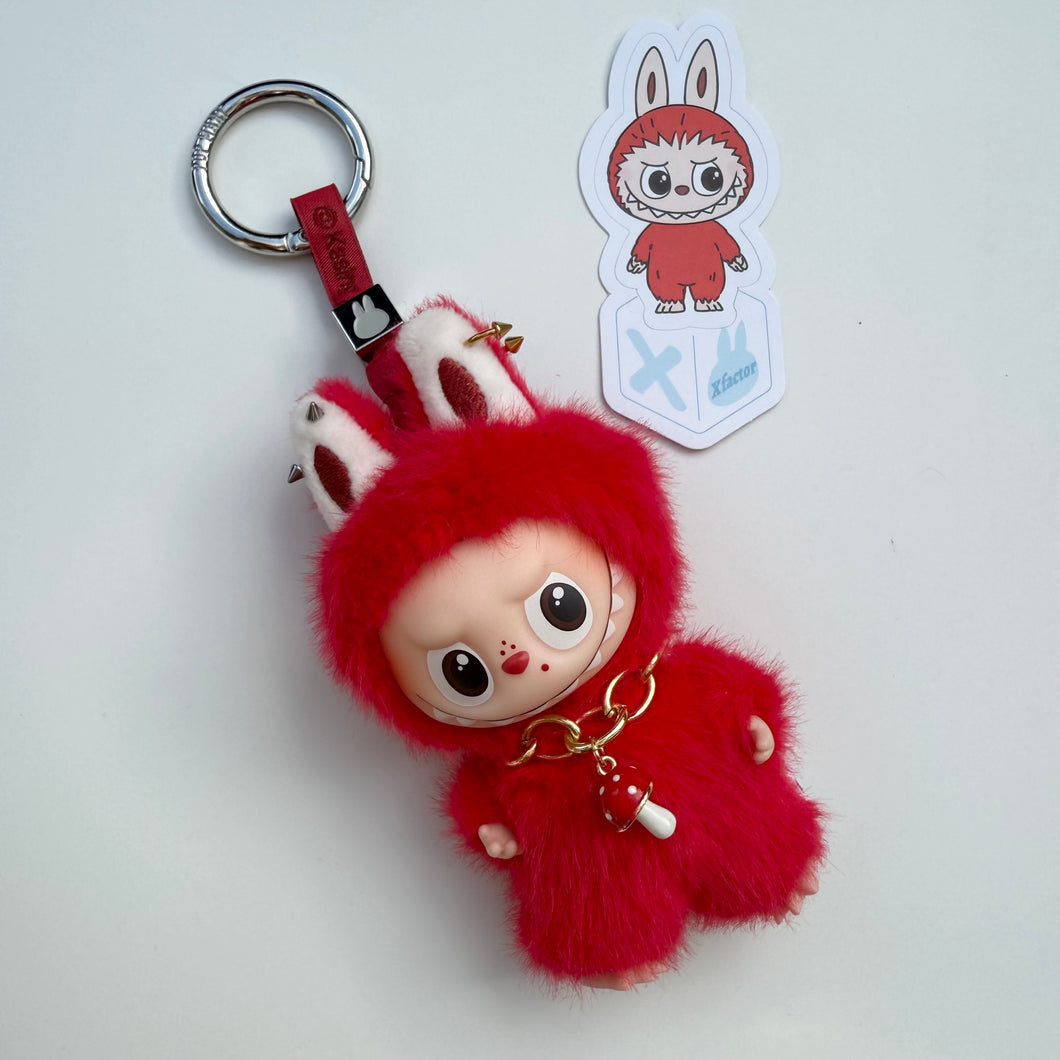 ´MUSHROOM’ ‘X’ PIN FOR LOVE (MINI) BOOM BESPOKE LABUBU