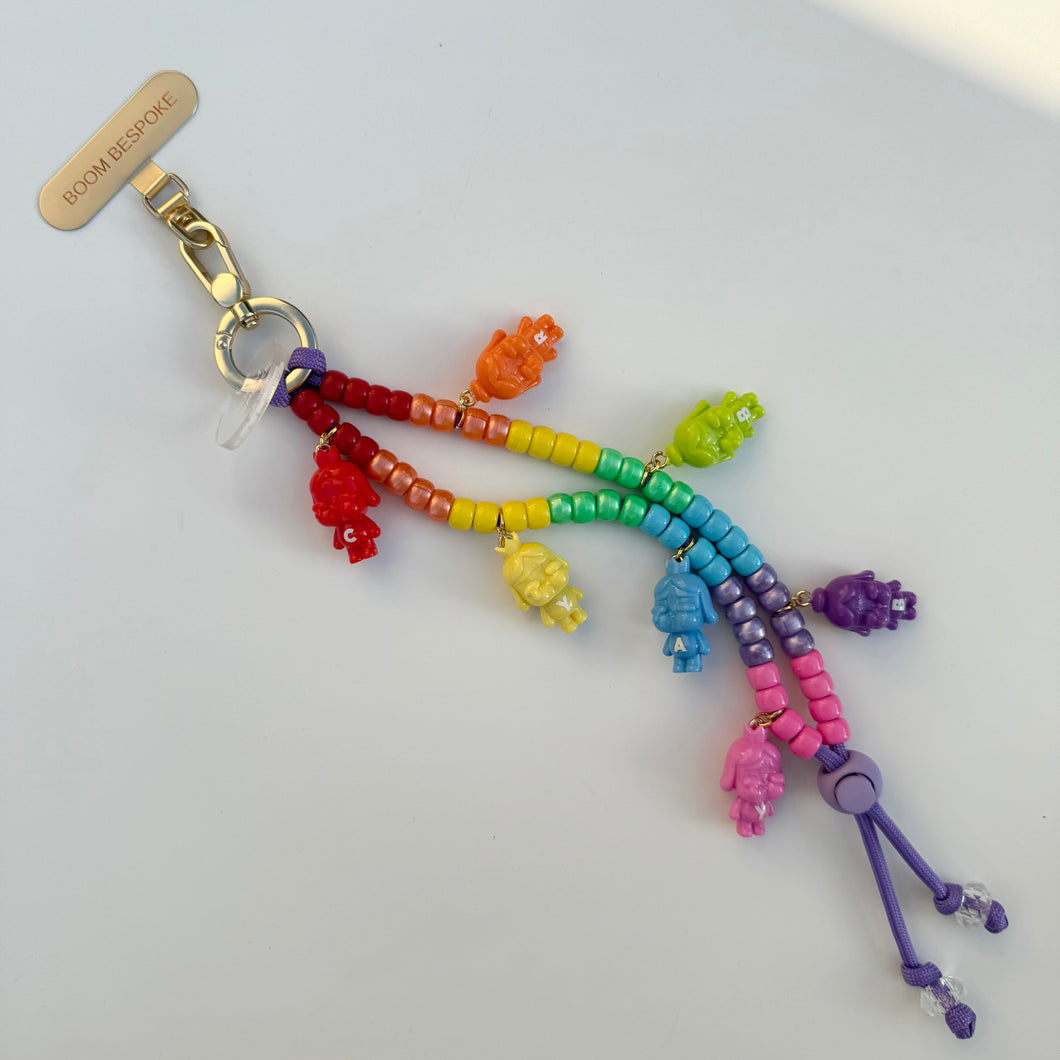 RAINBOW ‘CRYBABY’ PHONE BEADS BY BOOM BESPOKE