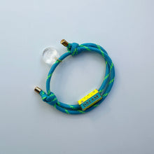 Load image into Gallery viewer, DREAM HAPPY BLUE &amp; YELLOW ROPE BRACELET SALE

