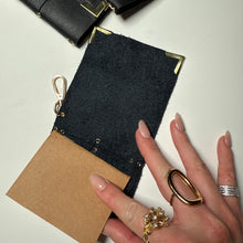Load image into Gallery viewer, ‘YIN TO MY YANG’ MINI BLACK LEATHER BOOM BINDER
