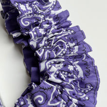 Load image into Gallery viewer, LILAC RUFFLE BANDANA WRISTLET  PHONE STRAP
