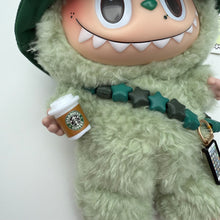 Load image into Gallery viewer, ‘IPHONE &amp; COFFEE’ GREEN GRAPE  BOOM BESPOKE LABUBU
