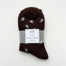 Load image into Gallery viewer, ‘ESPRESSO’ BROWN BANDANA SOCKS
