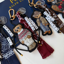 Load image into Gallery viewer, ‘RALPH’ BEAR BAG CHARM BY BOOM BESPOKE
