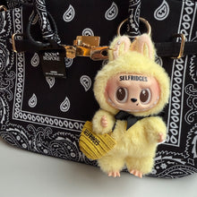 Load image into Gallery viewer, ‘SELFRIDGES’ LETS CHECKMATE YELLOW BOOM BESPOKE LABUBU
