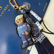 Load image into Gallery viewer, ‘RALPH’ BEAR BAG CHARM BY BOOM BESPOKE
