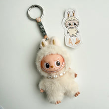 Load image into Gallery viewer, ‘CUSTOM TEXT’ ‘A’ PIN FOR LOVE (MINI) BOOM BESPOKE LABUBU NEUTRAL PACK
