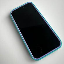 Load image into Gallery viewer, TWO TONE THREE PART BLUE &amp; LILAC IPHONE CASE
