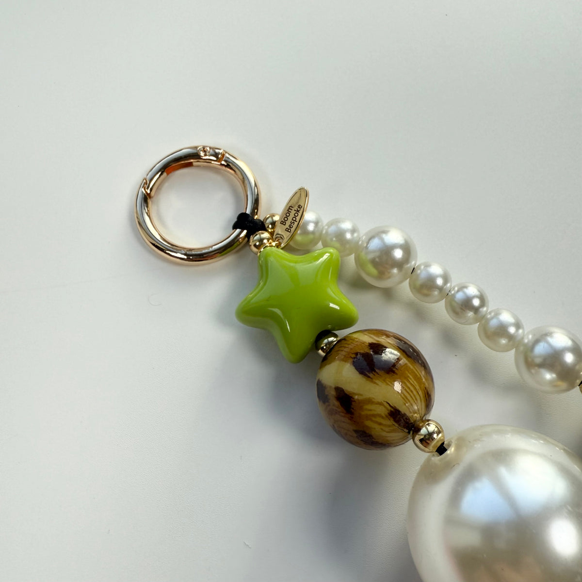 ‘LEOPARD SMILE’ CHUNKY BEADED BAG CHARM BY BOOM BESPOKE
