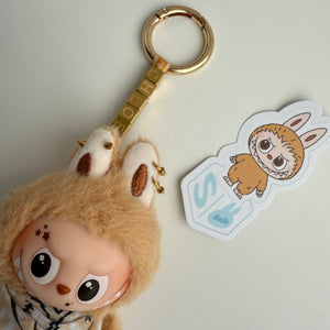 ‘CUSTOM TEXT’ ‘S’ PIN FOR LOVE (MINI) BOOM BESPOKE LABUBU NEUTRAL PACK