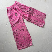 Load image into Gallery viewer, ‘FLAMINGO’ PINK BANDANA SILK TROUSERS CO-ORD
