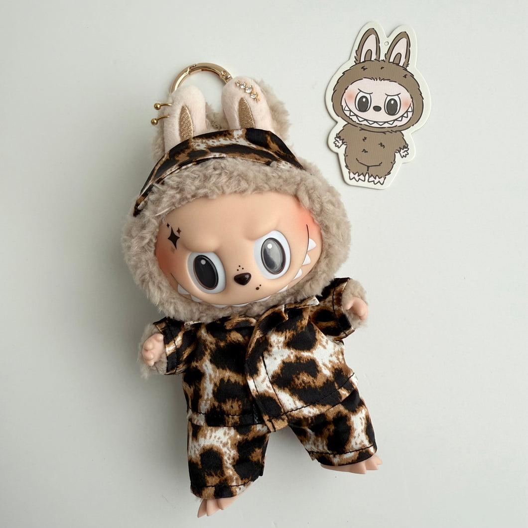 ´LEOPARD SILK PJ’S’ TOFFEE BOOM BESPOKE LABUBU NEUTRAL PACK