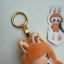 Load image into Gallery viewer, ‘PUMPKIN’ ‘J’ PIN FOR LOVE (MINI) BOOM BESPOKE LABUBU
