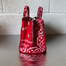 Load image into Gallery viewer, ‘CHERRY’ SMALL BANDANA BAG BY BOOM BESPOKE
