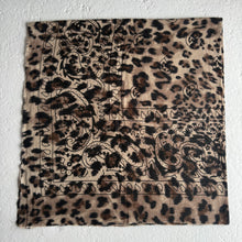 Load image into Gallery viewer, ‘TAUPE LEOPARD’ LARGE BANDANA SCARF
