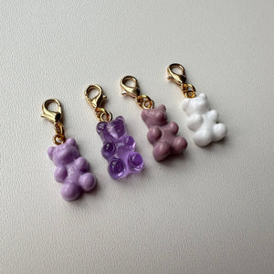 SET OF 4 ´LILAC’ GUMMY BEAR CHARMS BY BOOM BESPOKE