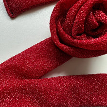 Load image into Gallery viewer, RED GLITTER ROSE CHOKER BY BOOM BESPOKE
