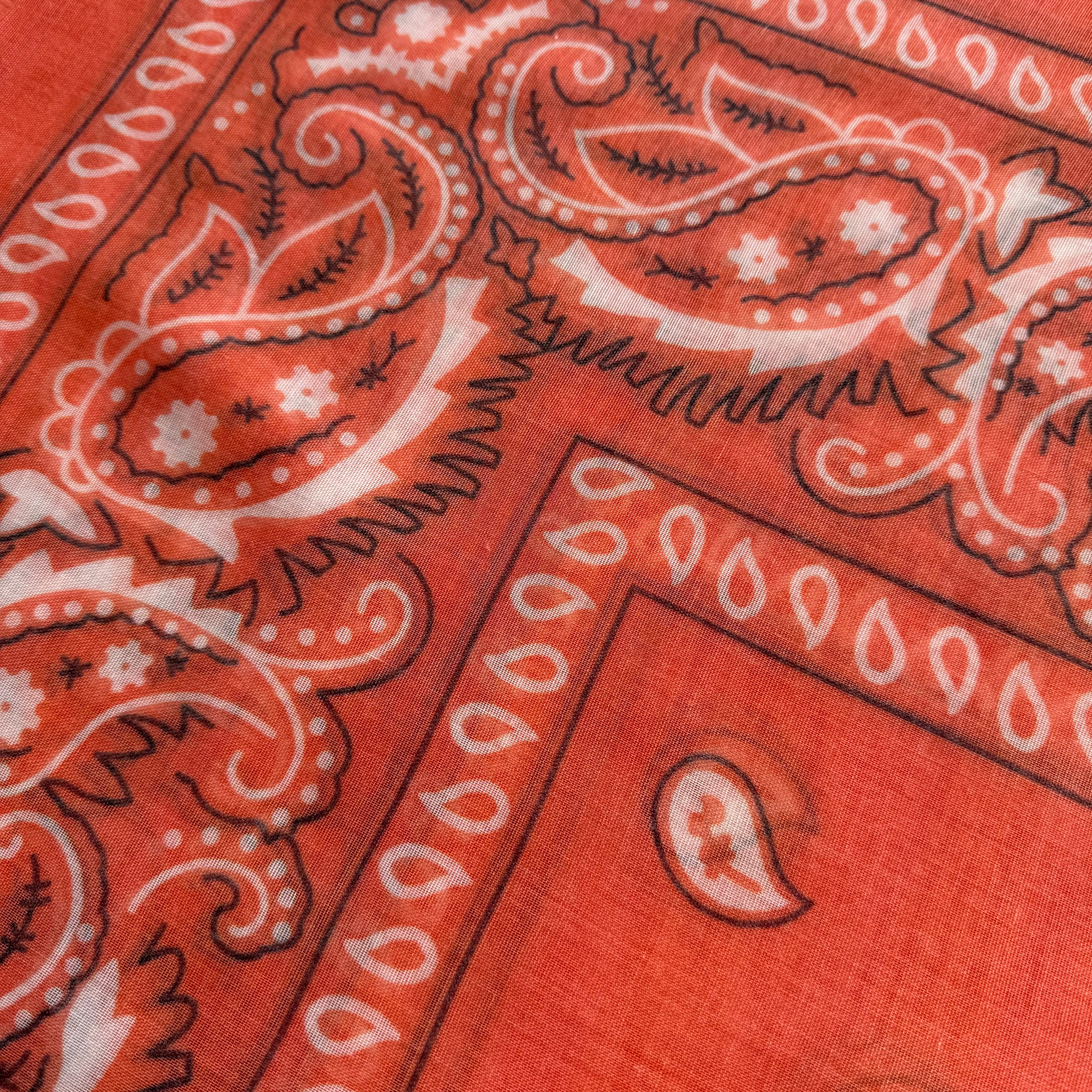 ‘TANGERINE’ ORANGE THE MULTIWAY SQUARE BANDANA SCARF