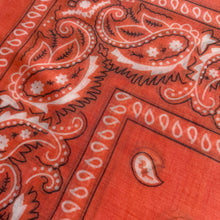 Load image into Gallery viewer, ‘TANGERINE’ ORANGE THE MULTIWAY SQUARE BANDANA SCARF
