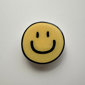 YELLOW SMILEY FACE PHONE STICKER
