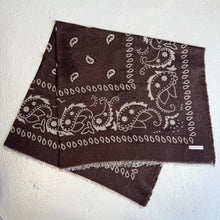 Load image into Gallery viewer, ‘ESPRESSO’ BROWN FINE KNIT BANDANA SCARF
