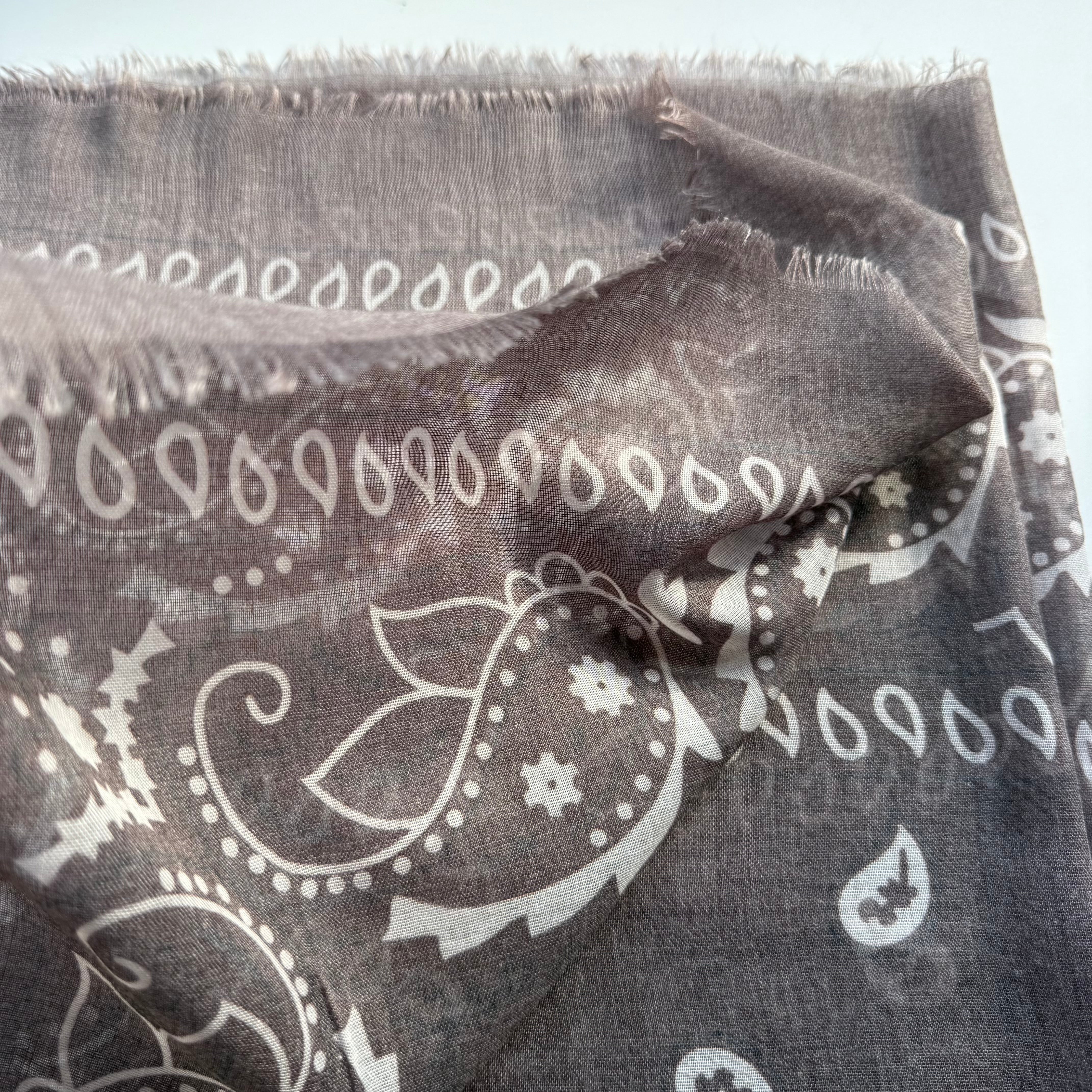 ‘COFFEE’ BROWN THE MULTIWAY SQUARE BANDANA SCARF