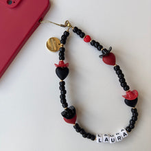 Load image into Gallery viewer, ‘YEE-HEART’ SILVER BOOM BESPOKE PHONE BEADS
