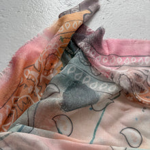Load image into Gallery viewer, ‘WATER COLOUR’ THE LARGER MULTIWAY SQUARE BANDANA SCARF
