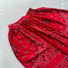 Load image into Gallery viewer, ‘CHERRY’ RED BANDANA SILK SKIRT CO-ORD
