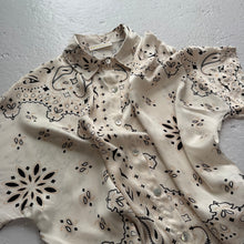 Load image into Gallery viewer, ‘COCONUT’ CREAM BANDANA SILK SHIRT CO-ORD
