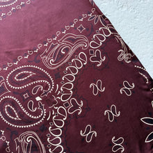 Load image into Gallery viewer, ‘MULBERRY’ PLUM BANDANA SILK TROUSERS

