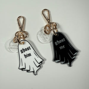 GHOST HIM WHITE BOOM BESPOKE BAG CHARM/KEYRING