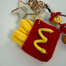 Load image into Gallery viewer, ‘IM LOVIN IT’ CROCHET FRIES BAG CHARM BY BOOM BESPOKE

