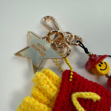 Load image into Gallery viewer, ‘IM LOVIN IT’ CROCHET FRIES BAG CHARM BY BOOM BESPOKE
